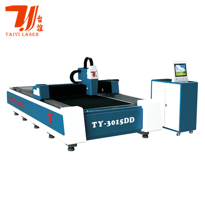 TY-3015DD 1000W - cortadora del laser de la fibra de la hoja de metal del CNC de la sola cama 3000W